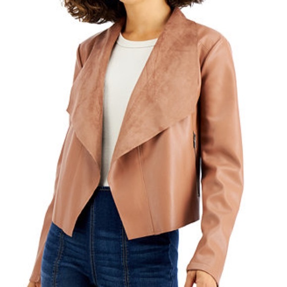 Bar III Jackets & Blazers - Bar III Women's Brown Leather Jacket